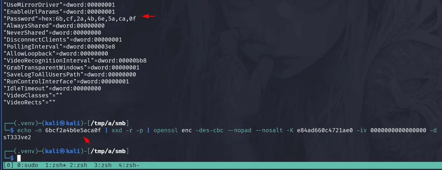 Decrypting VNC password